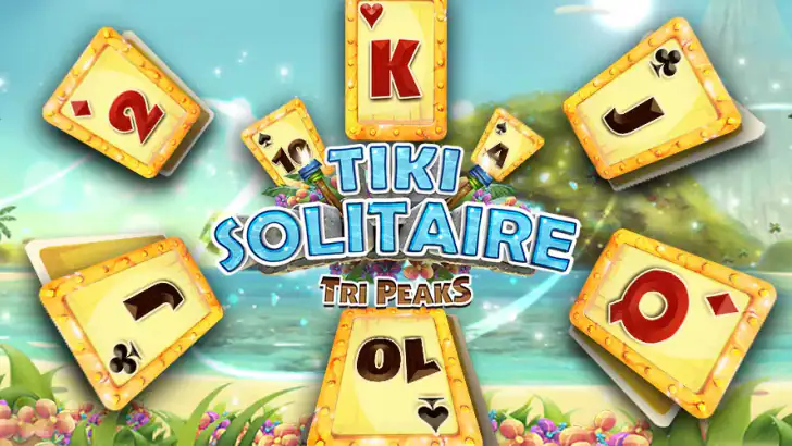 Tiki Solitaire TriPeaks feature graphic