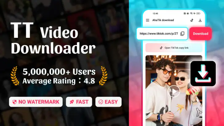 TT 動画保存 & Video Downloader feature graphic