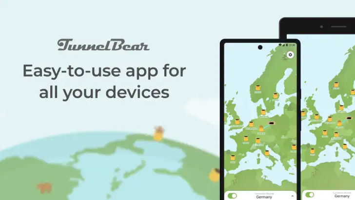 TunnelBear VPN feature graphic