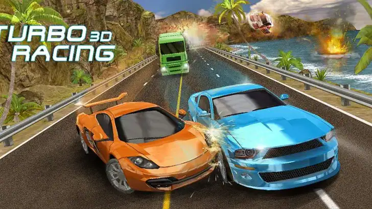 Turbo Driving Racing 3D feature graphic