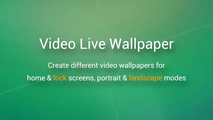 Video Live Wallpaper feature graphic