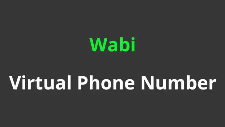 Wabi - Virtual Phone Number feature graphic