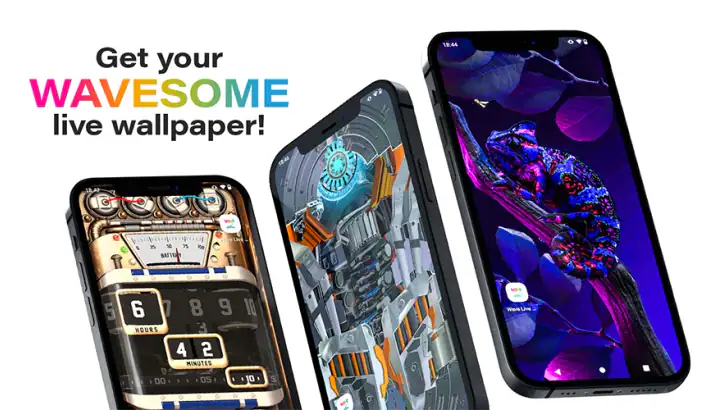Wave Live Wallpapers Maker 3D feature graphic