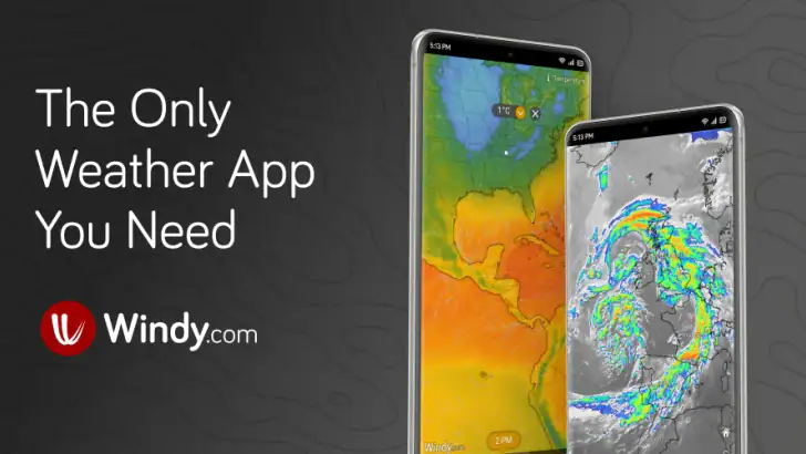 Windy.com - 天気予報 feature graphic