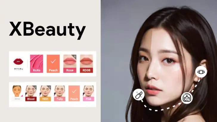 XBeauty: セルフィー、フェイスメイク feature graphic