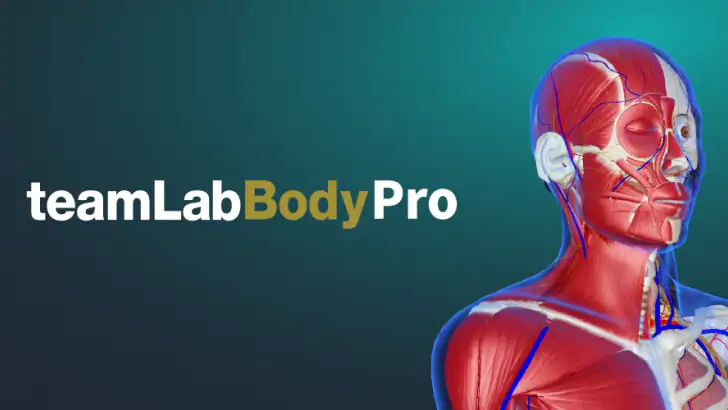 チームラボボディPRO 人体の解剖学アプリ 骨・筋肉・臓器 feature graphic