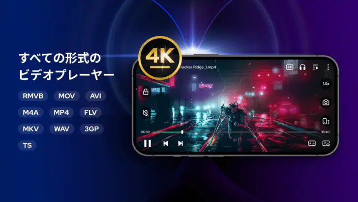 ビデオプレーヤー – AnyPlay feature graphic