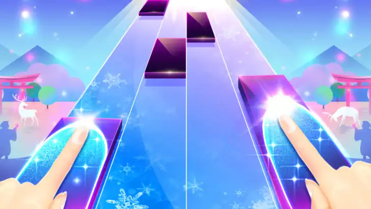 ピアノホワイトゴー: ピアノタイル ピアノゲーム 音楽ゲーム feature graphic