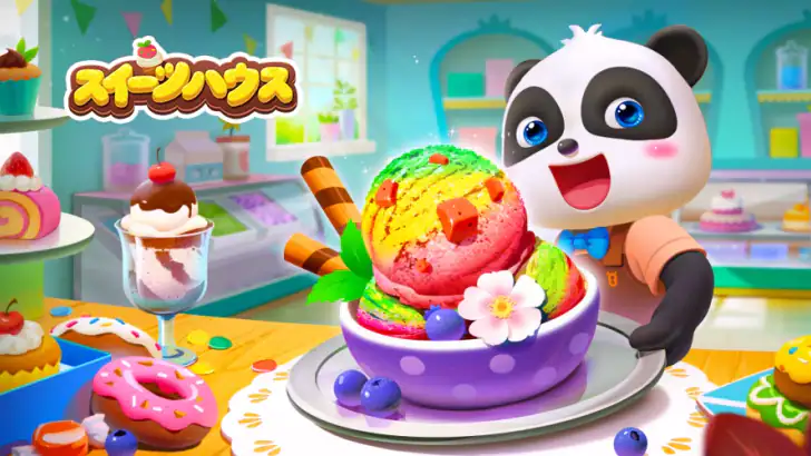 ベビーパンダのスイーツハウス-BabyBus feature graphic