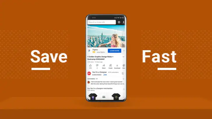 動画ダウンロード,動画保存アプリ, 動画をダウンロード feature graphic
