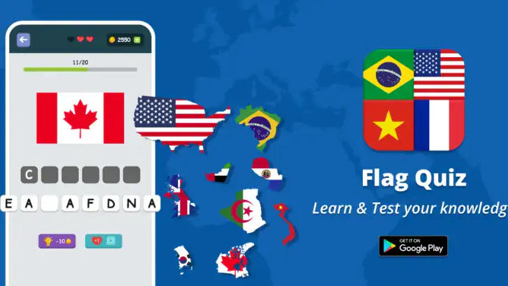 国の旗クイズゲーム feature graphic