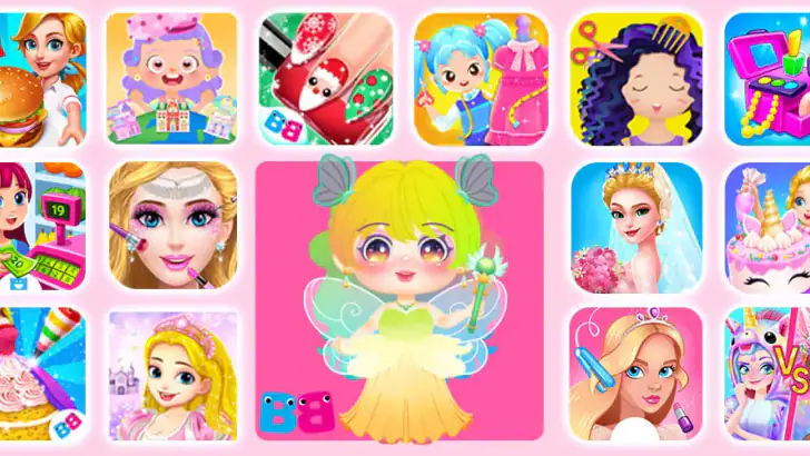 女の子のための子供ゲーム：全て1つに feature graphic