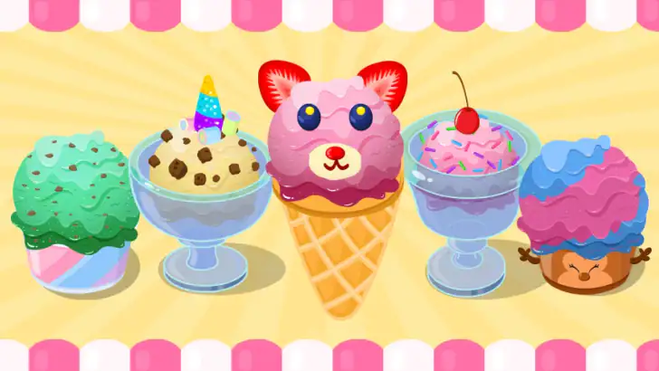 子供向けアイスクリームショップゲーム feature graphic