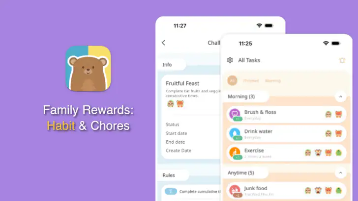 家事チャート: Family Rewards feature graphic