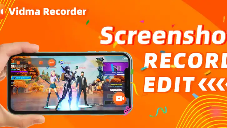 画面録画: 録画アプリ、スクリーンショット、Vidma feature graphic