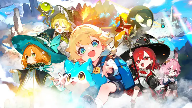 『精霊王:放置育成RPG』X『地球の主人は猫にゃん』 feature graphic