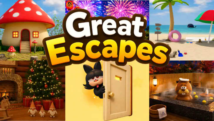脱出ゲーム Great Escapes 謎解きコレクション feature graphic