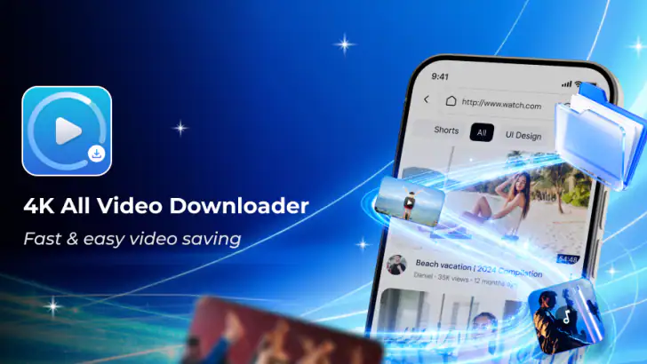 4K All Video Downloader feature graphic