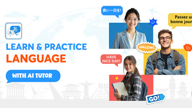 AI Language Tutor - Learning feature graphic