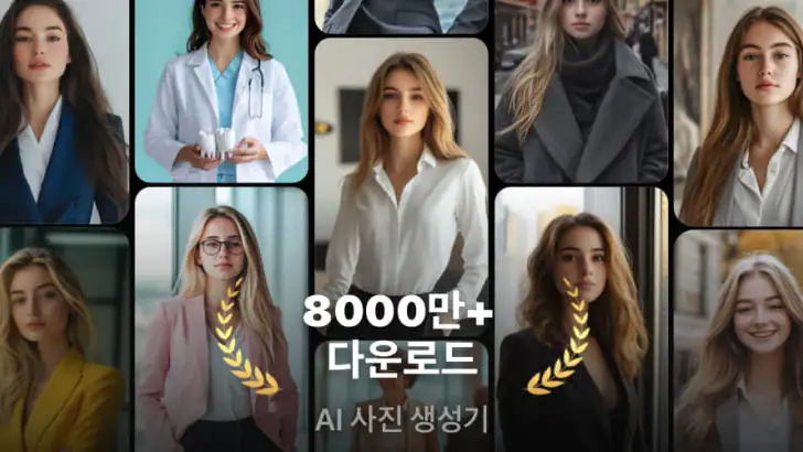 AI 사진 및 비디오 제작, 향상 도구 feature graphic