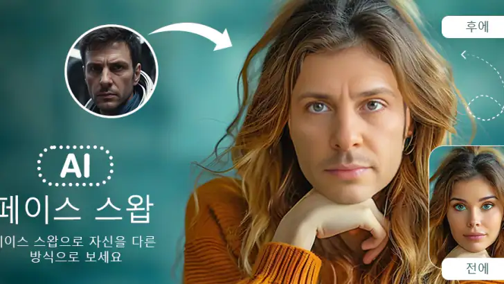 AI 얼굴 바꾸기: 사진 편집기 앱 feature graphic