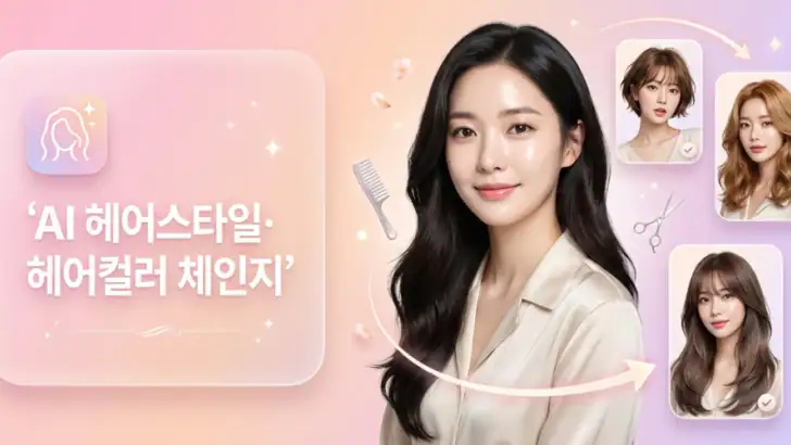 AI 얼굴형 분석: 헤어스타일, 퍼스널 컬러 진단 feature graphic