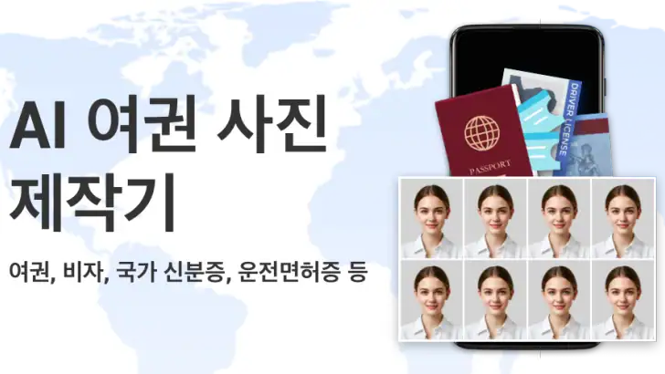 AI 여권 및 신분증 사진 제작기 feature graphic