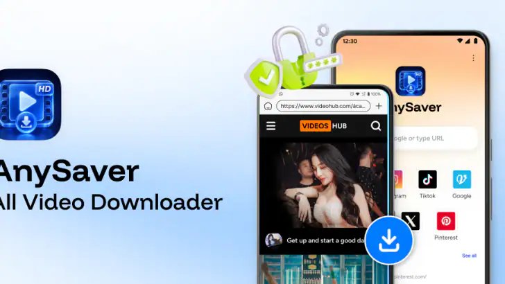 AnySaver: All Video Downloader feature graphic