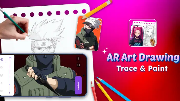 AR Art Draw: Trace & Paint feature graphic