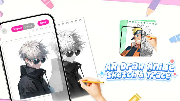 AR Draw Anime: Sketch & Trace feature graphic