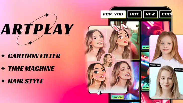 ArtPlay - AI 사진 및 비디오 feature graphic