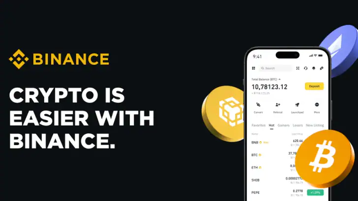Binance: Buy Bitcoin & Crypto feature graphic