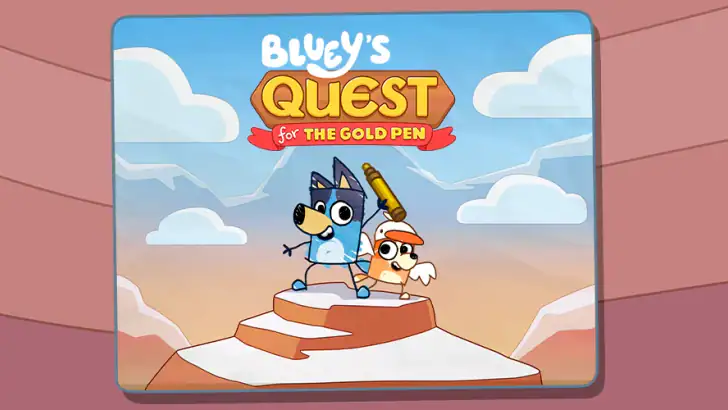 Bluey's Quest: 황금펜을 위한 대 모험 feature graphic