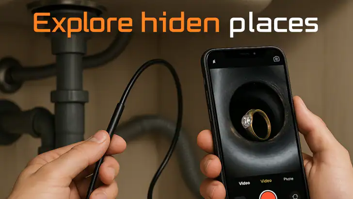 Camera endoscope feature graphic