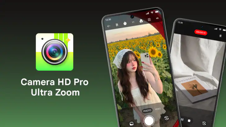 Camera HD Pro: Ultra Zoom feature graphic