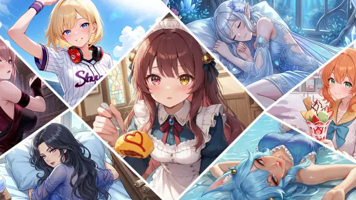 Cards of Waifu: Collect & Duel feature graphic