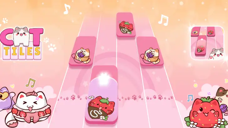 Cat Tiles: Cute Piano Game feature graphic