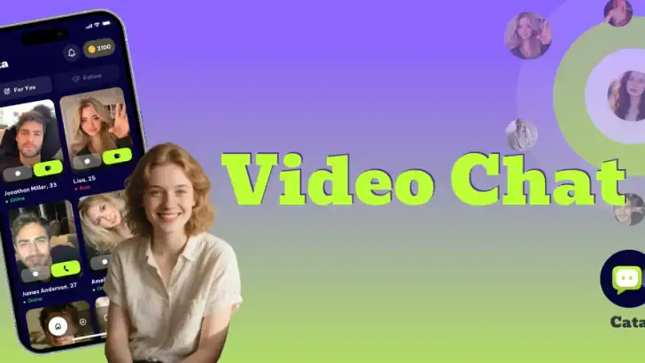 Cata: Live Chat, Online Call feature graphic