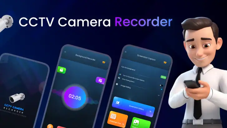 CCTV Camera Video Recorder App feature graphic