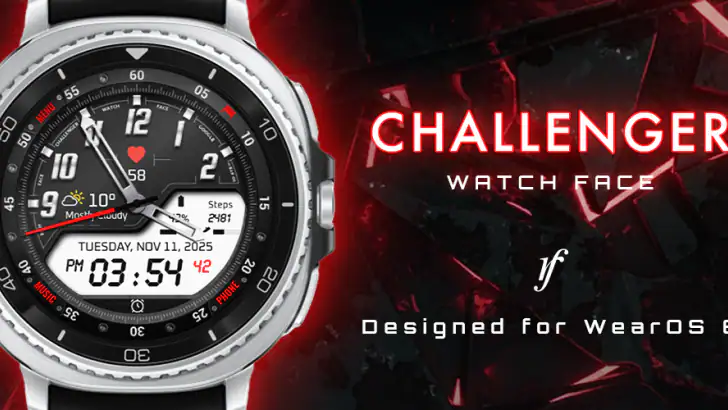Challenger: Hybrid Watch Face feature graphic