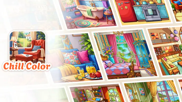 Chill Color - Paint by Number feature graphic