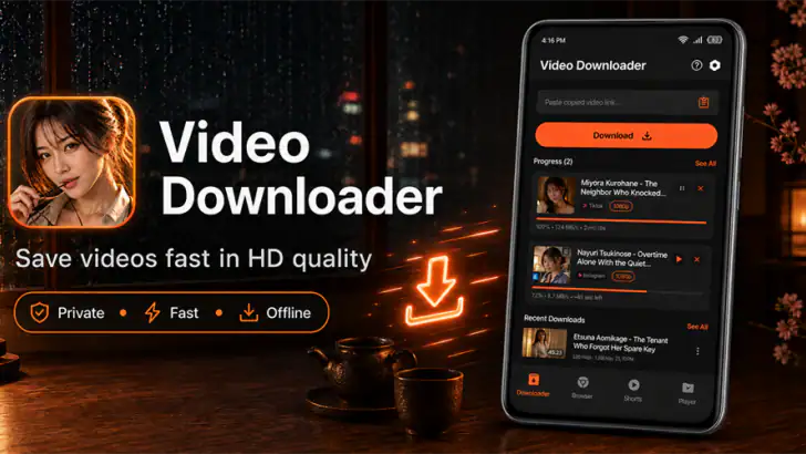 ClipKeep: HD Video Downloader feature graphic