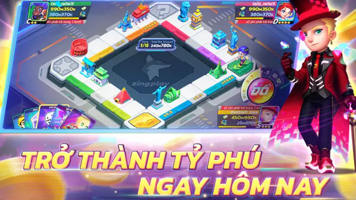 Cờ Tỷ Phú 2 ZingPlay feature graphic