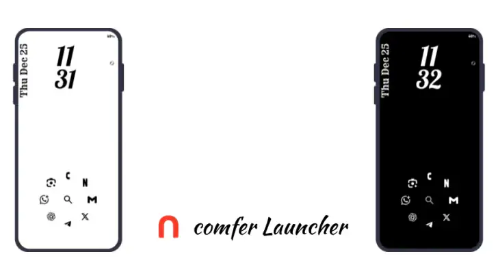 Comfer Launcher feature graphic