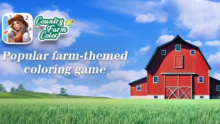 Country Farm Coloring Book feature graphic