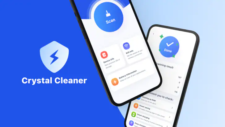 Crystal Cleaner feature graphic