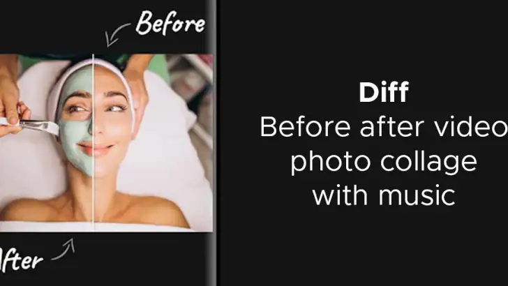 Diff before after video photo  feature graphic