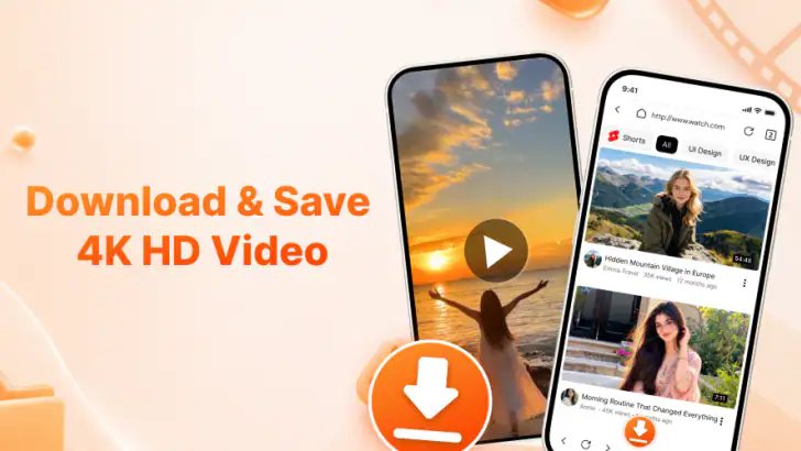 Download & Save 4K HD Video feature graphic