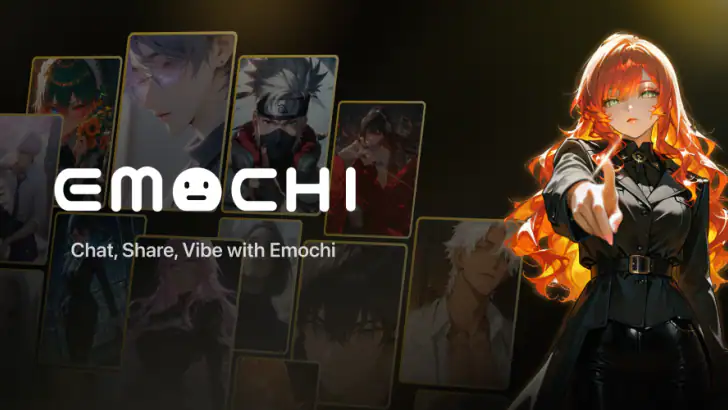 Emochi - 살아있는 AI 캐릭터 채팅 feature graphic