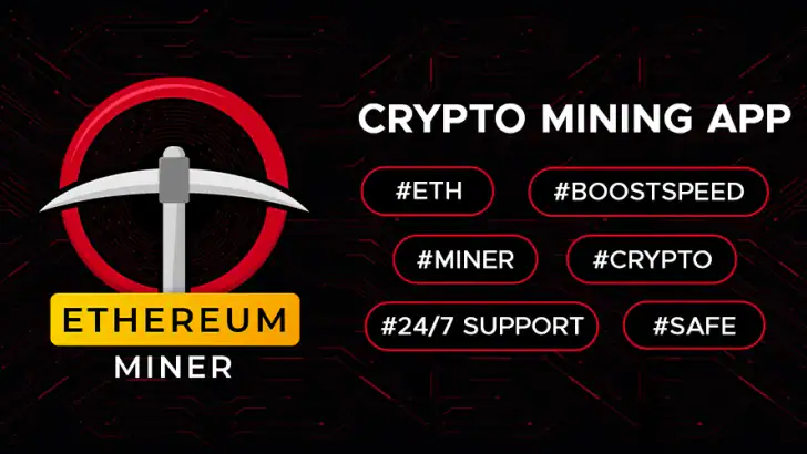 Ethereum Mining, ETH Miner feature graphic
